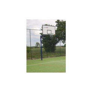 Stojak do koszykówki jednosłupowy, wysięgnik 1,6 m rura kwadrat 90mm, malowany i cynkowany