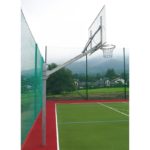 Stojak do koszykówki jednosłupowy cynkowany, wysięgnik 1,2 m, rura kwadrat 100x100x3