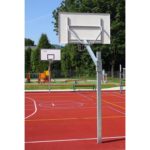 Stojak do koszykówki jednosłupowy cynkowany, wysięgnik 1,6 m, rura kwadrat 100x100x3
